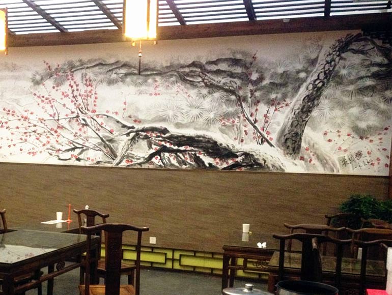 笑來(lái)喜湖濱路商業(yè)街彩繪